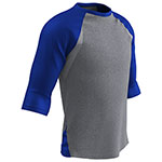 grey/ royal sleeve