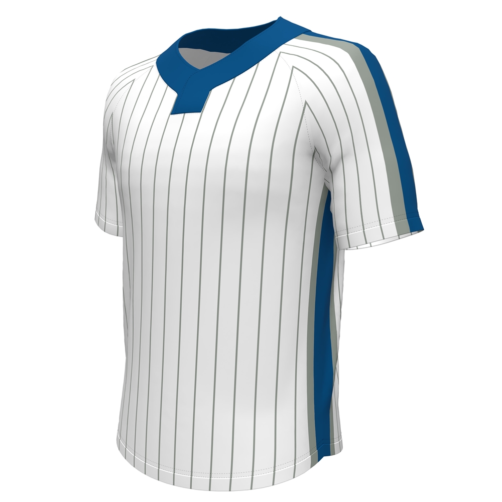 Juice Two-Button Pro-Neck Fitted Jersey w/Mesh Short Sleeve