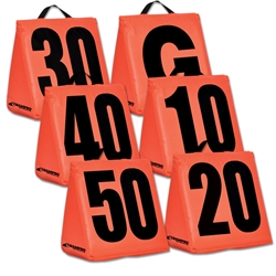 Solid Weighted Football Yard Markers