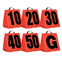 Solid Weighted Football Yard Markers