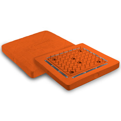 15" x 15" x 3" The Spyder Base - Orange - 1 Base