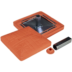 15" x 15" x 3" Orange Safety Base