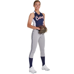 Champro Damen Softballhose – Tiefe Taille, Elastische Bündchen & Verstärkte Knie