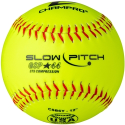 ASA/USA Softball 12" Slow Pitch - Durahide Cover .44 COR