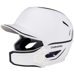 HXE Matte Batting Helmet w/Jaw Guard