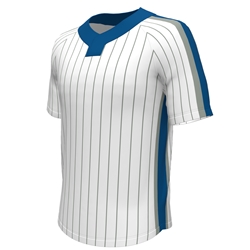 Juice Two-Button Pro-Neck Fitted Jersey w/Mesh Short Sleeve