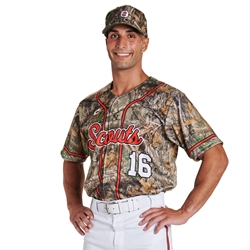 Juice Full Button Jersey with RealTree® Pattern (A,Y)