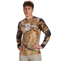 Juice Crew Neck Long Sleeve T-Shirt with RealTree® Pattern (A,Y)